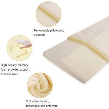 Lumbar Pillow for Bed Back Pain, Memory Foam Back Pain Support Lower Back Cushion